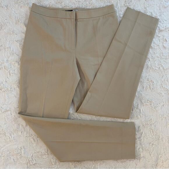Saks Fifth Avenue Sport Women’s Dress Pants Size 6 Beige Pleated High Rise - Picture 1 of 13